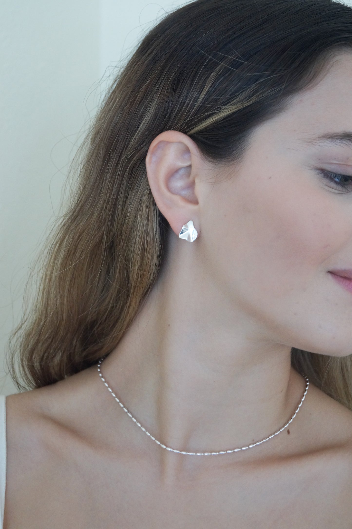 collar figura frijoles plata ley