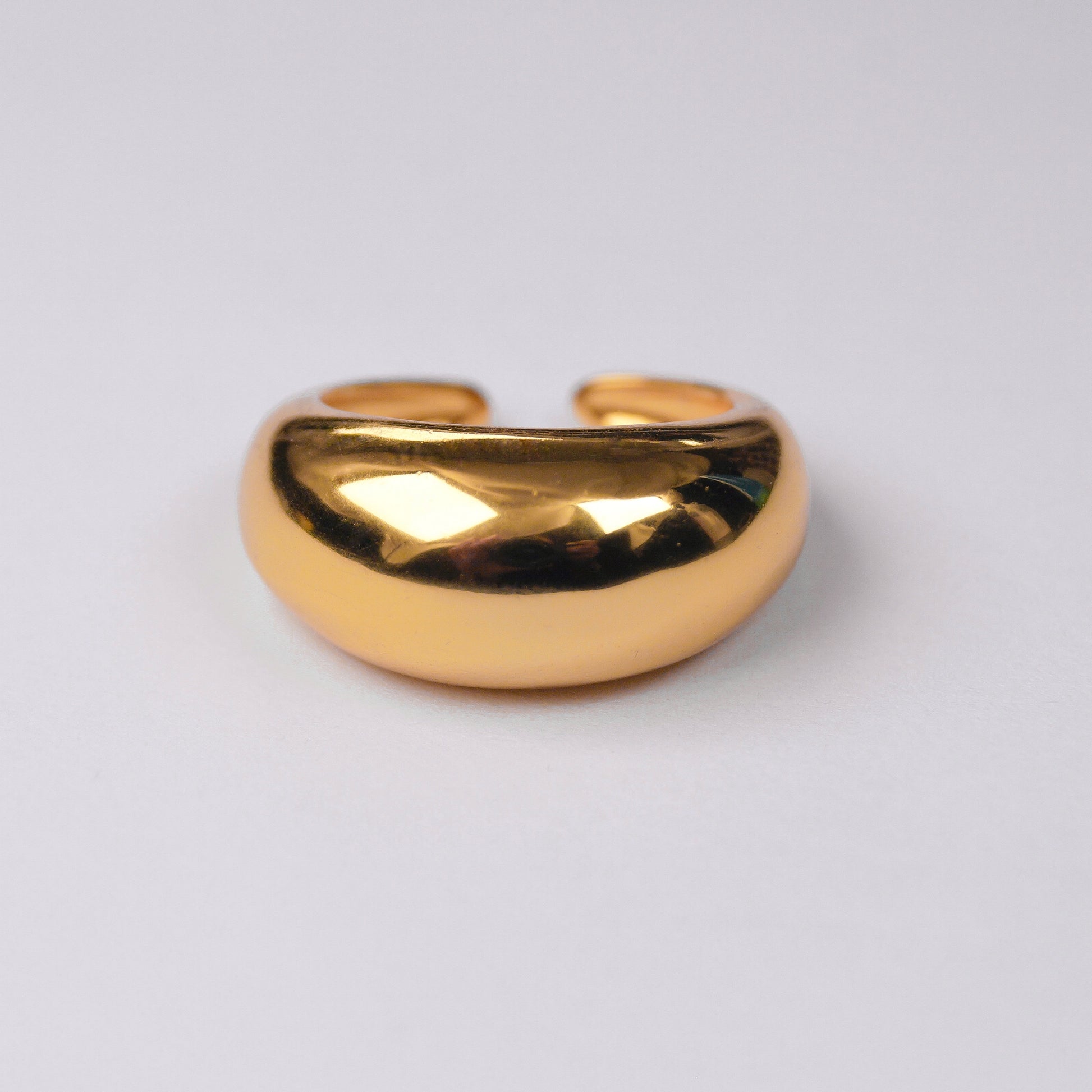 Anillo enchapado en oro burbuja dosce joyeria