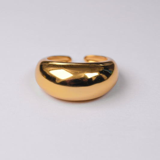 Anillo enchapado en oro burbuja dosce joyeria
