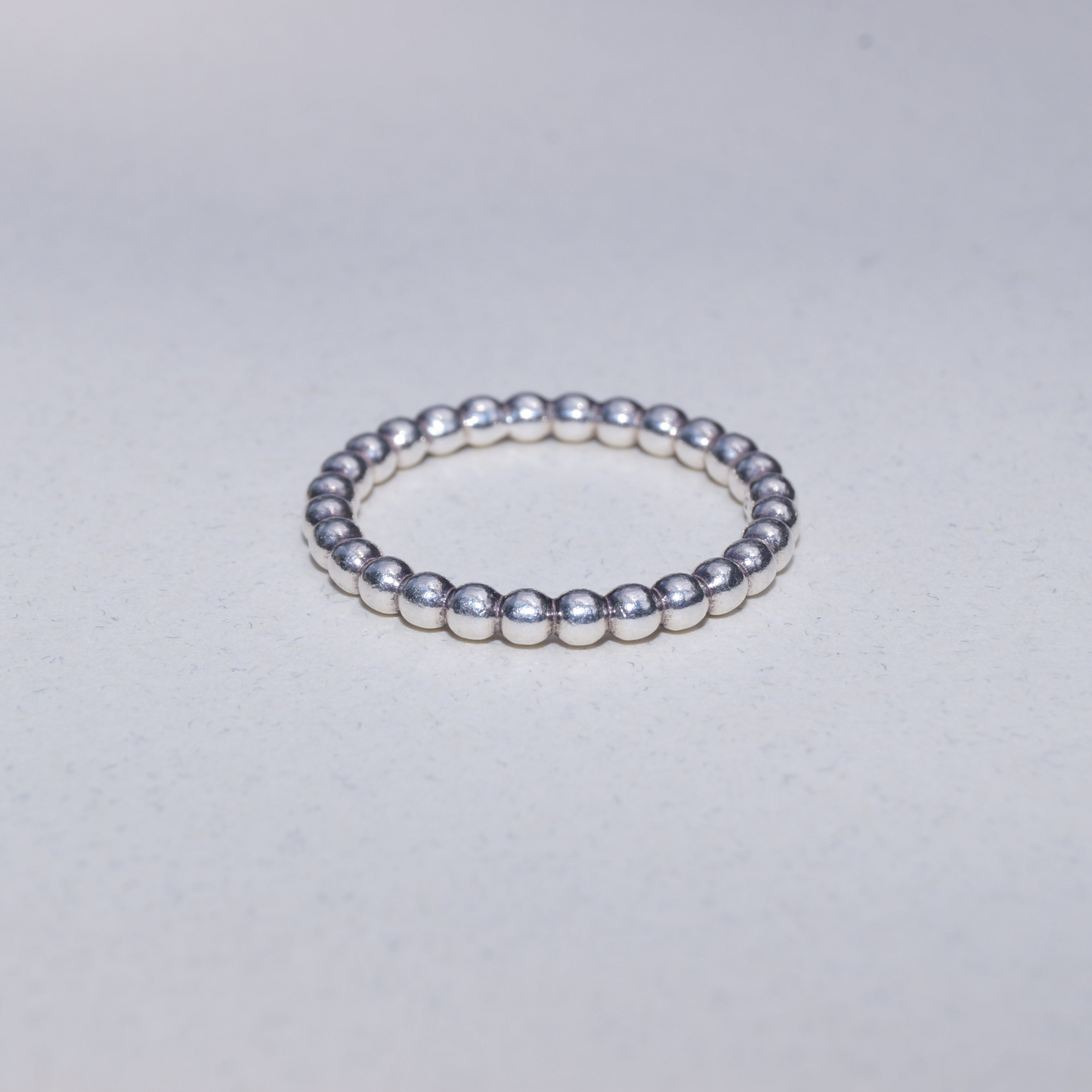 anillo bolitas plata ley minimalista dosce joyeria