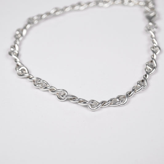 pulsera nudos con broche plata ley dosce joyeria