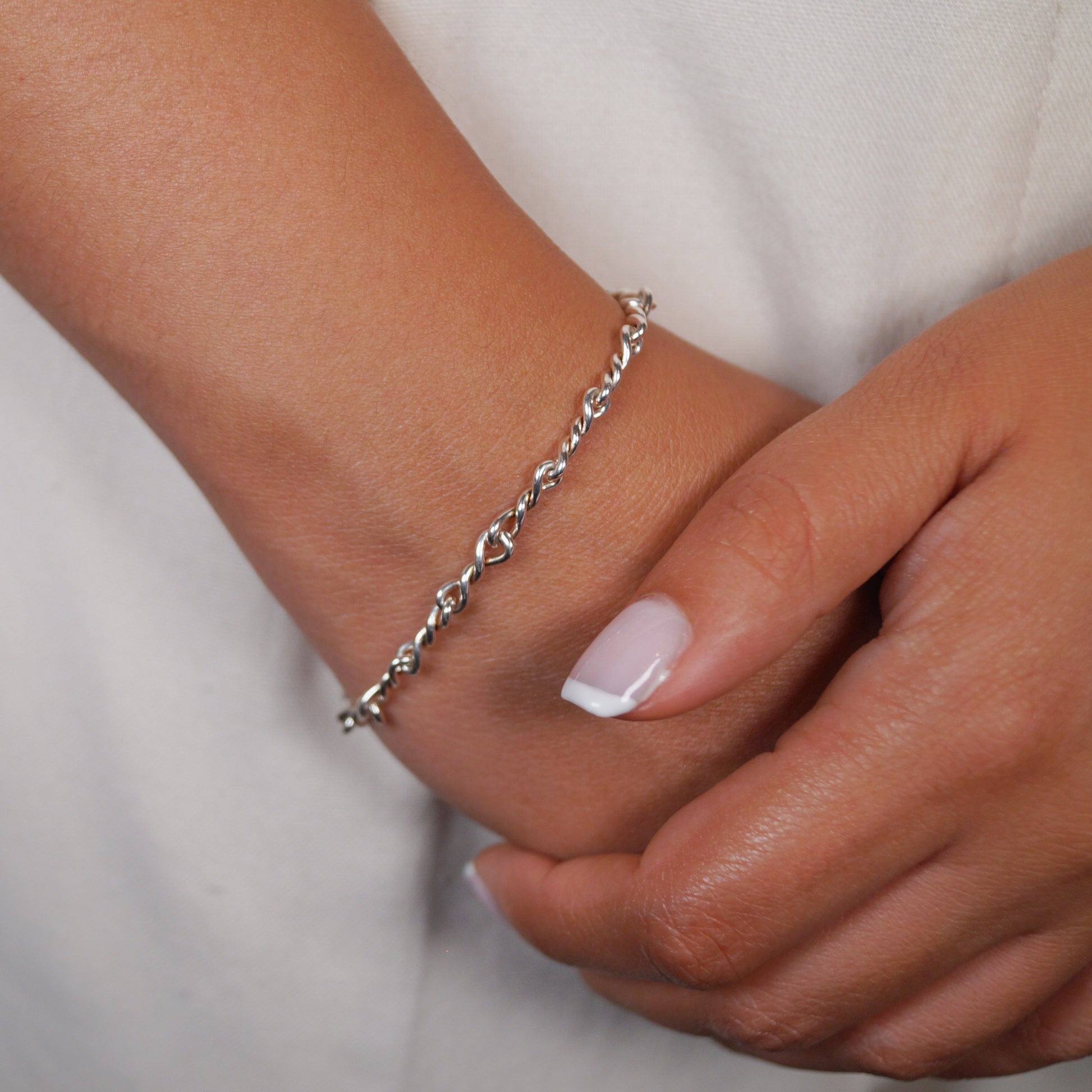 pulsera nudos puesta a prueba de agua de plata ley 925 dosce joyeria